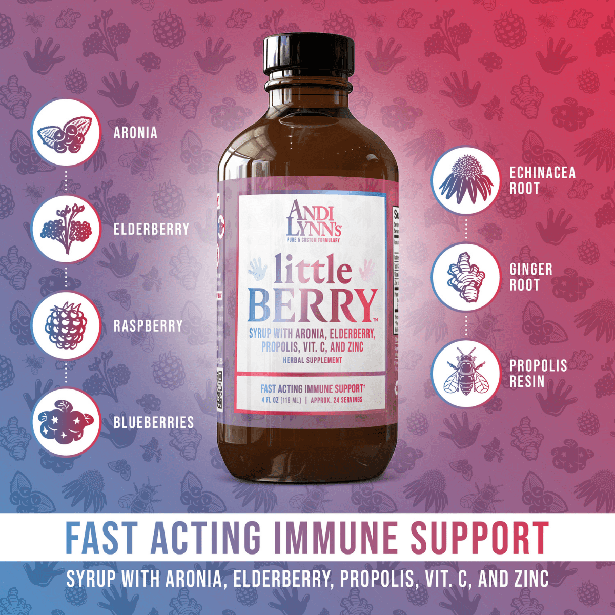 LittleBerry Fast Acting Immune Support Syrup